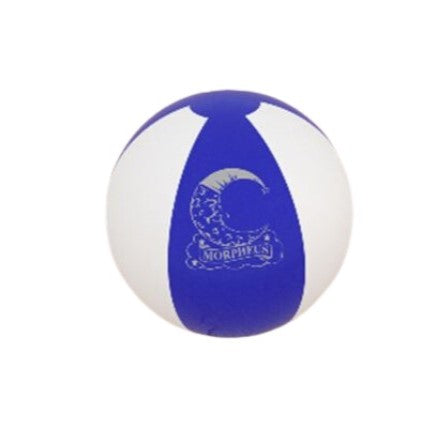 LED BLUE AND WHITE BEACH BALL WITH IMPRINT (DZ)